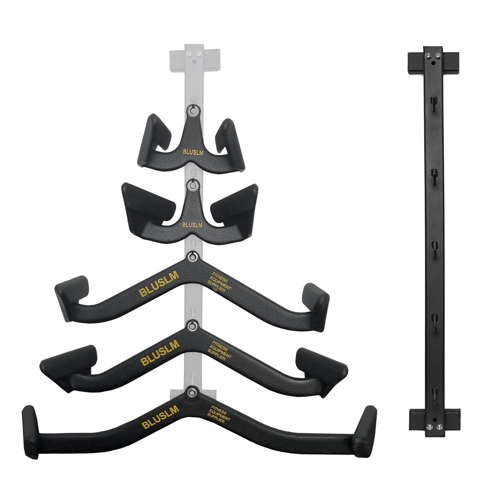 BLUSLM Lat Pull Down Bar T bar Row Attachment, V Bar Tricep Lat Pulldown Atta...