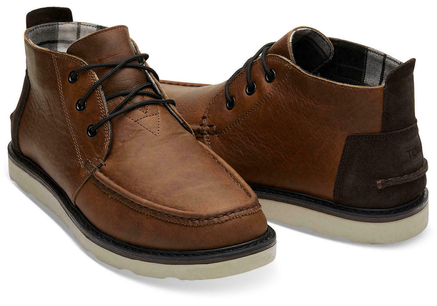 TOMS Chukka Waterproof Brown Leather Lace-Up MENS BOOTS SIZE PICK YOUR SIZE