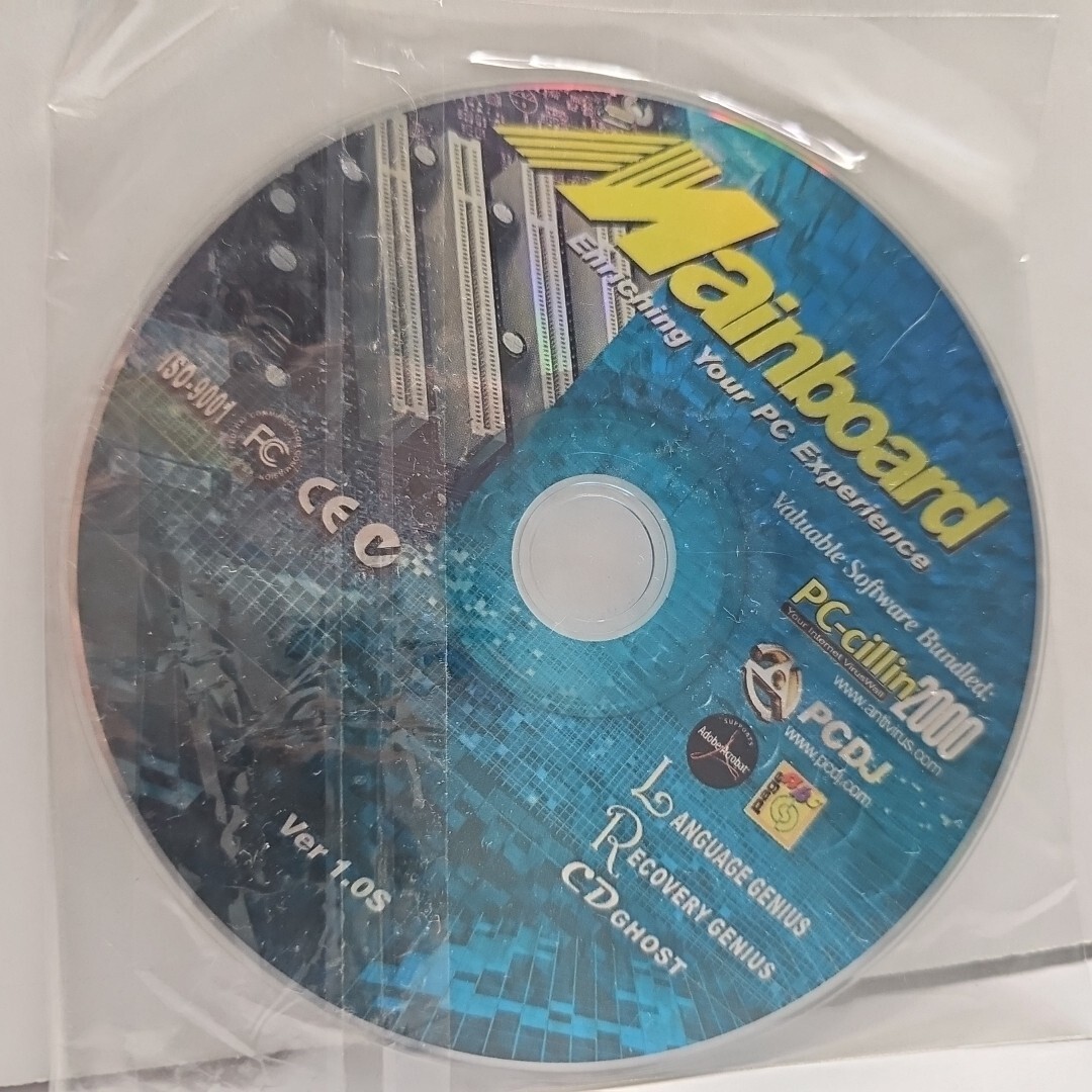 Mainboard Software Bundle PC-cillin2000 IS0-9001 Language Recovery Genius