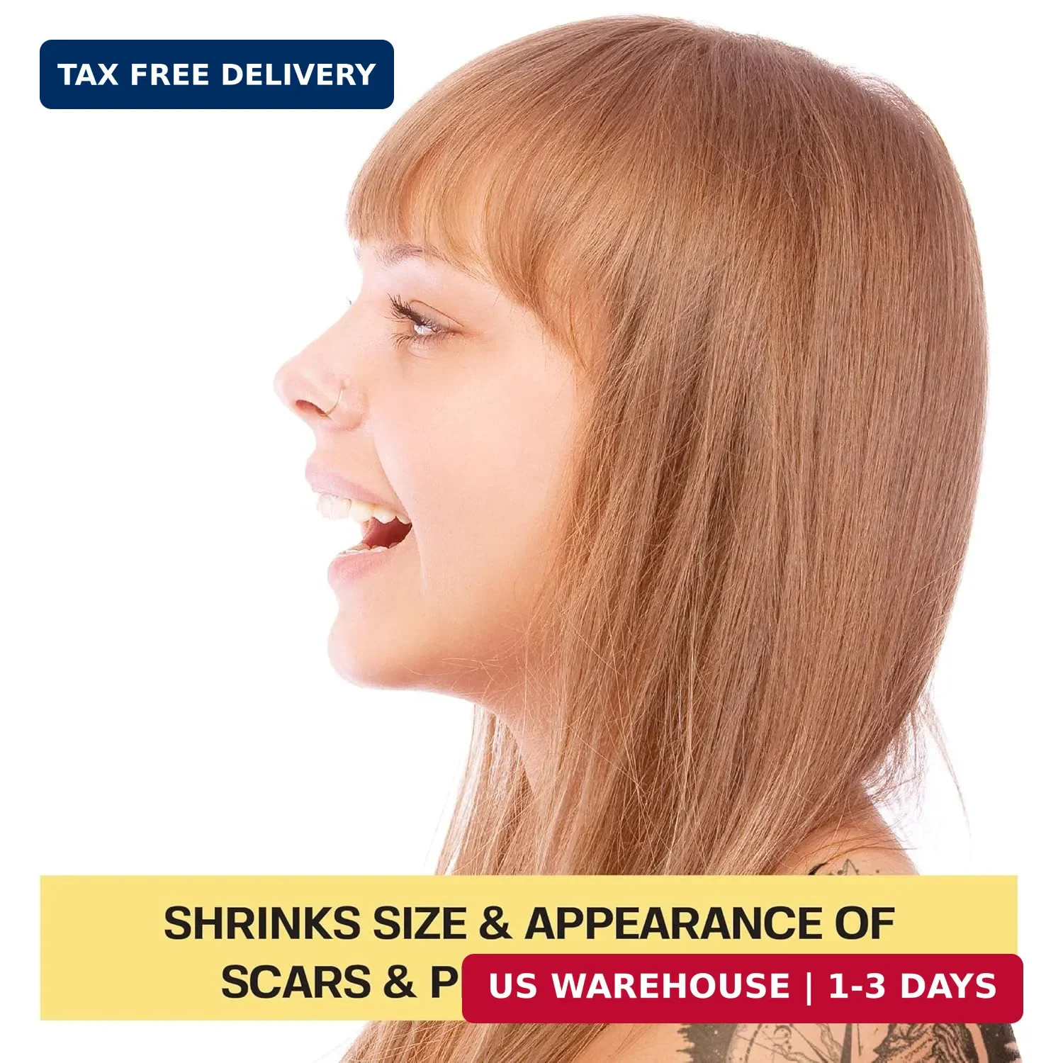 BASE LABORATORIES Piercing Bump Treatment & Keloid Remover Gel 2-Pack Set
