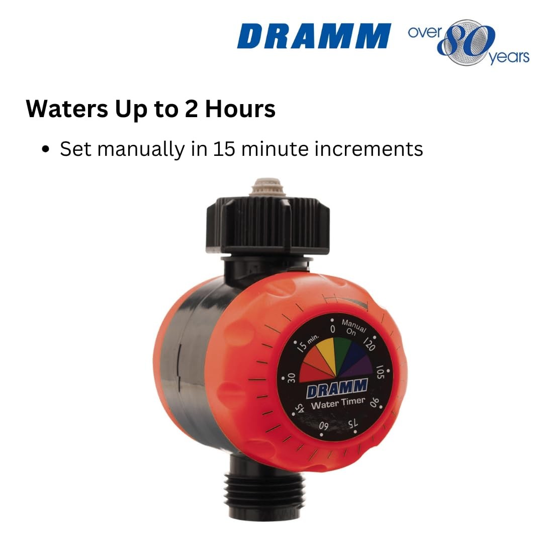 ColorStorm Premium Water Hose Timer, Mechanical, Turns Water Off Automaticall...