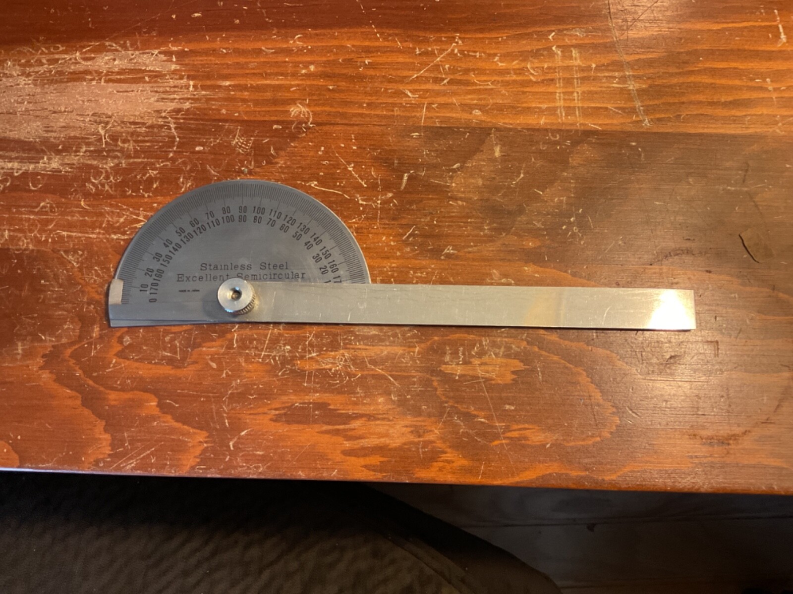 Stainless Steel Excellent Semicircular Protractor Made In Japan