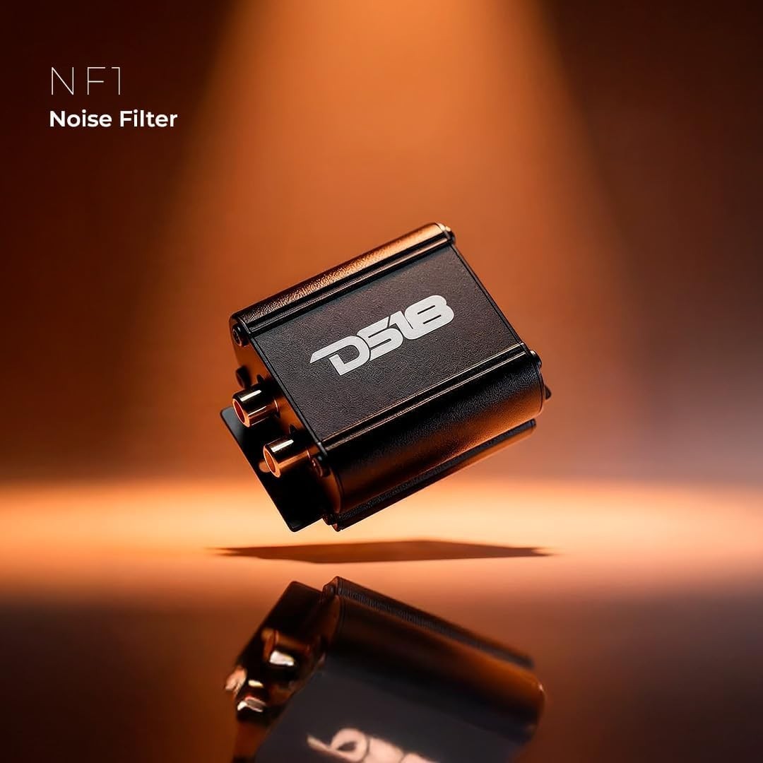 Professional RCA Noise Filter for Car Audio Systems, Eliminates Hum Noise