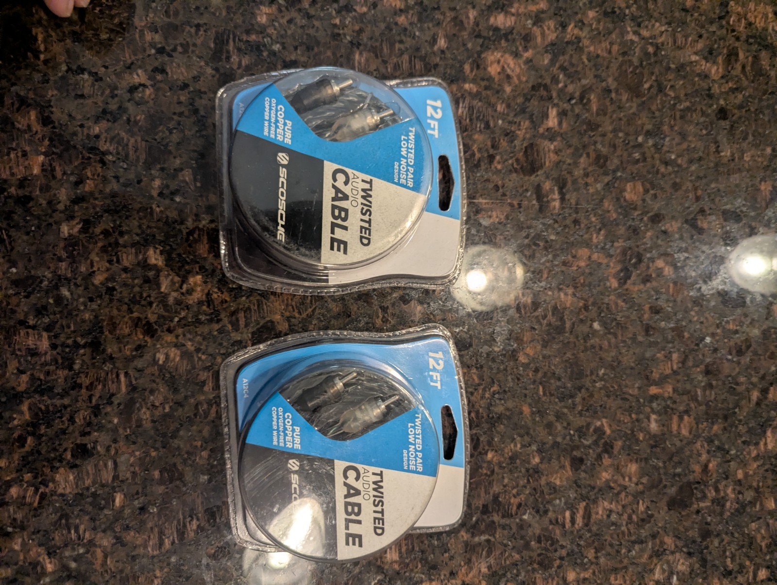 Scosche 12ft Twisted Audio Cable 2 Channels Car Audio Interconnect A12C4