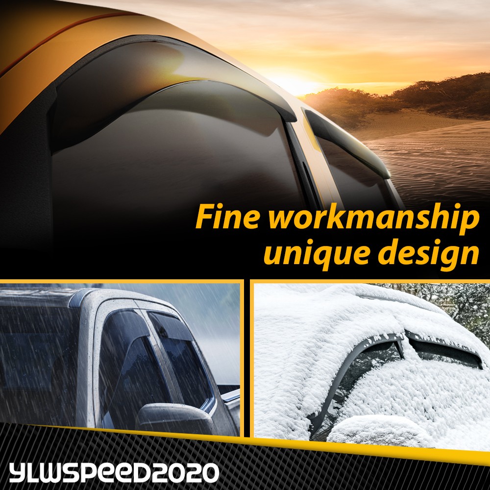 Fit For 2020-2025 Ford Explorer Window Rain Guards Visors Shield Out-Channel