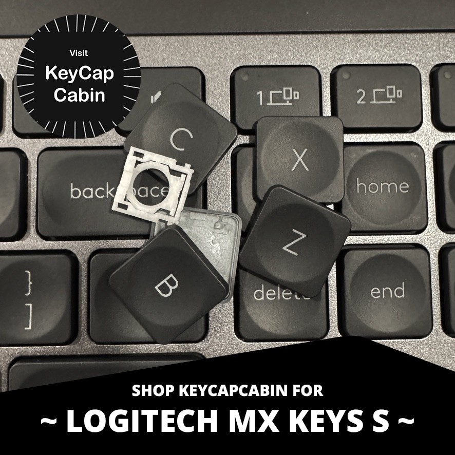 Logitech MX Keys S Keyboard ~ Replacement Key & Switch Part ~ Graphite