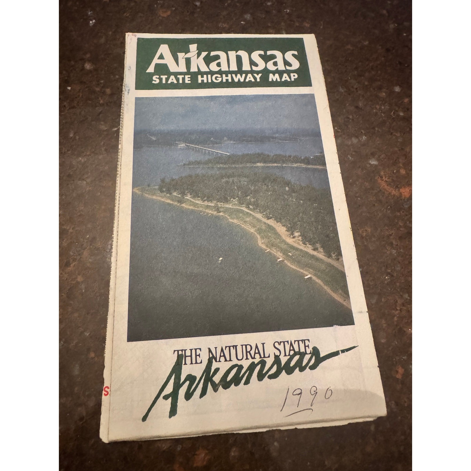 Arkansas State Highway Map Vintage 1990 map