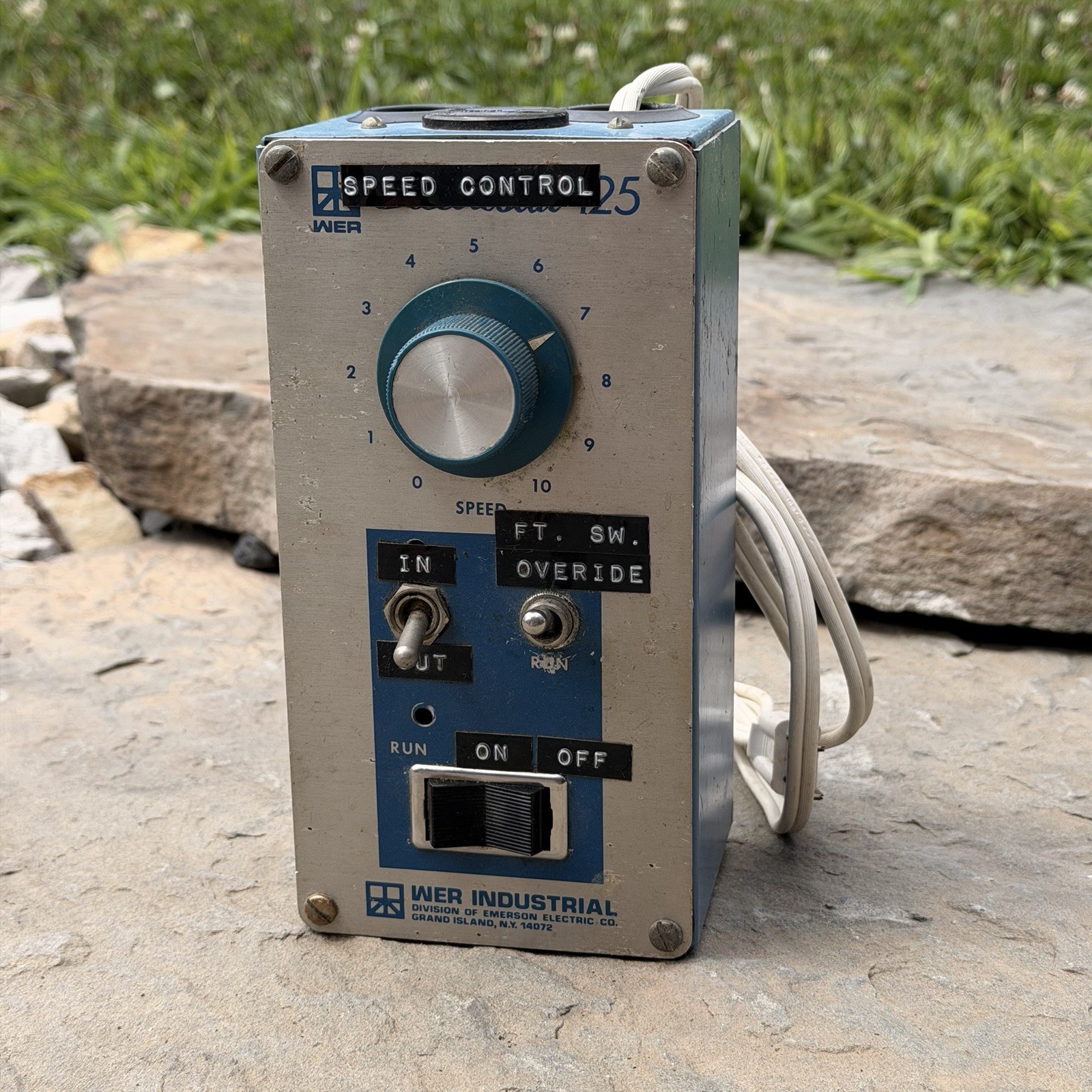 Vintage WER Industrial Speed Control 25 Emerson Electric Variable Controller