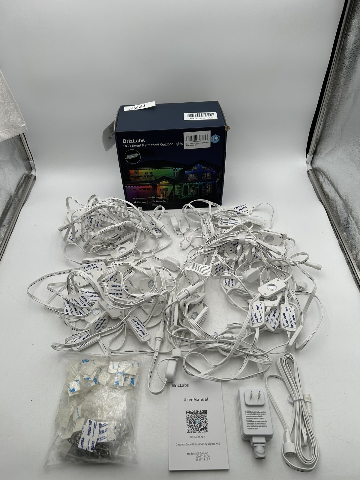 Brizled 100ft RGB Outdoor Smart Lights White