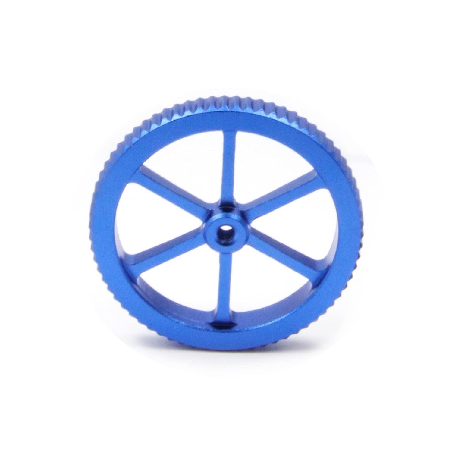 Upgraded Blue Aluminum Hand Twist Knobs Leveling Nuts Wheels Diameter 60Mm+Hot B