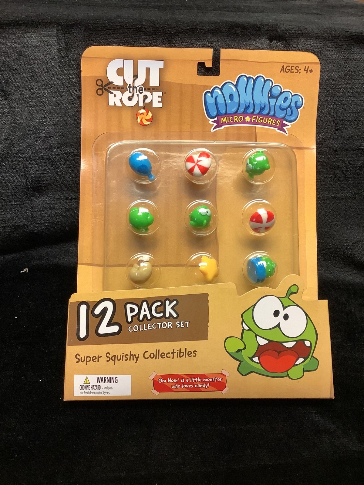Om  Nom’s Cut the Rope Nommies Micro Figure Set - NIB