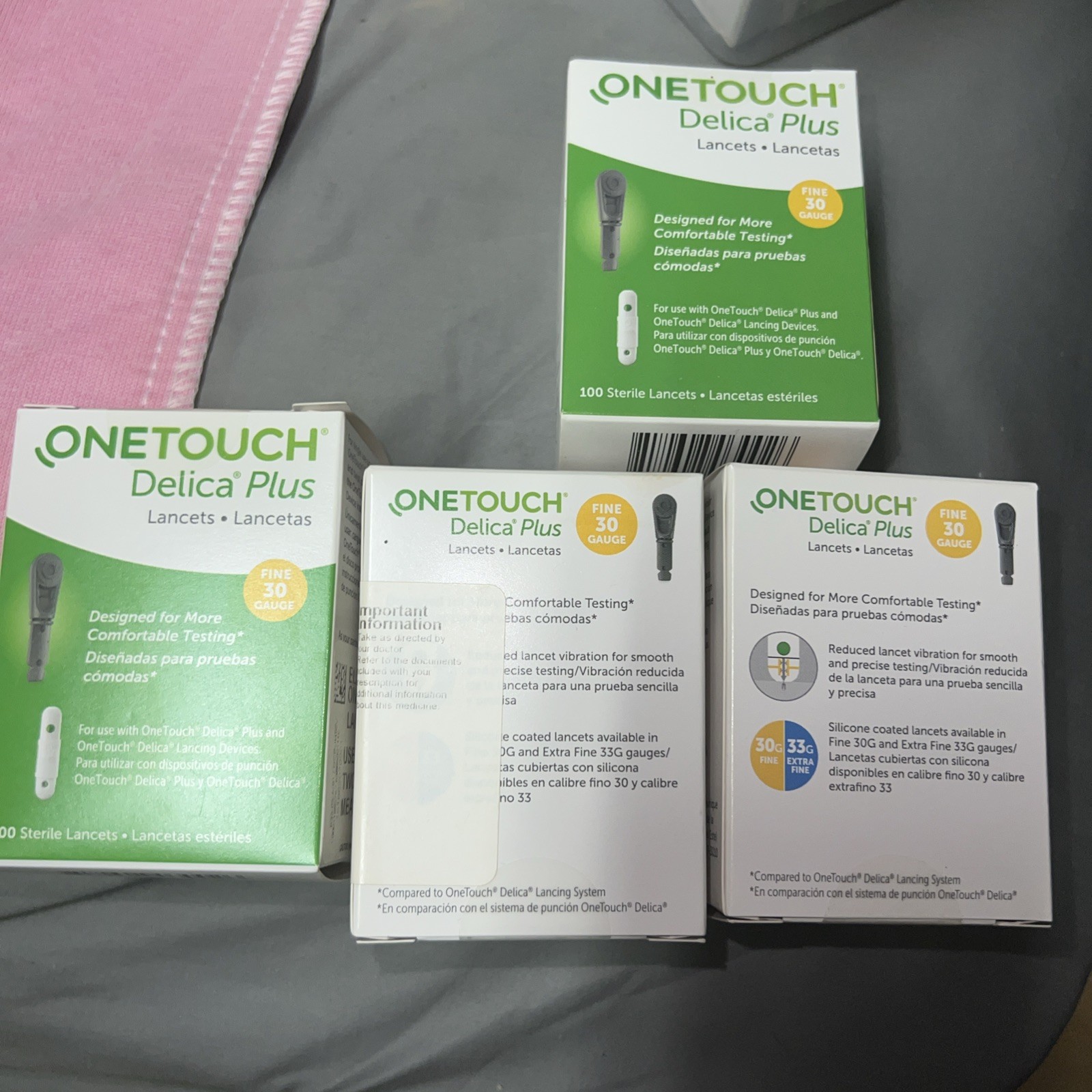 OneTouch Delica Plus Lancets- 30 Fine Gauge- 100 Lancets- 4 Pack
