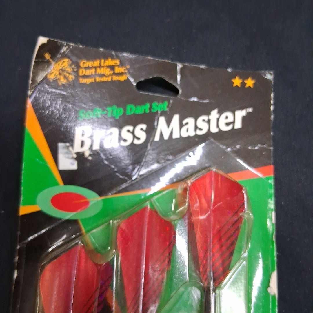 Great Lakes Dart Brass Master 26-1410 Soft Tip 3-Dart Set