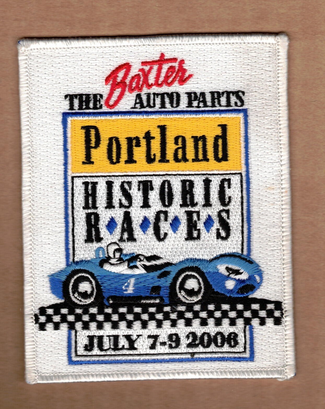 2006 Baxter Auto Parts Historic Races Patch, Portland Oregon
