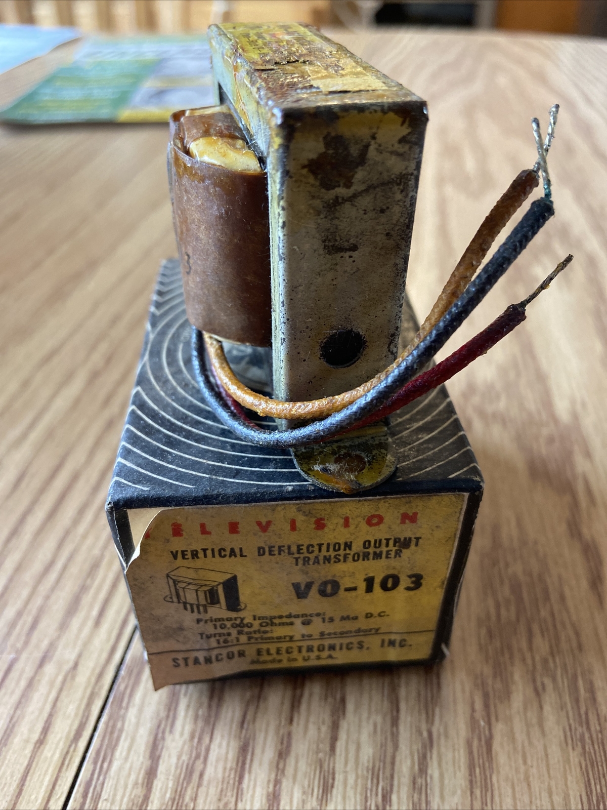 STANCOR Vertical Deflection Output Transformer VO-103 Television TV Parts NOS #A
