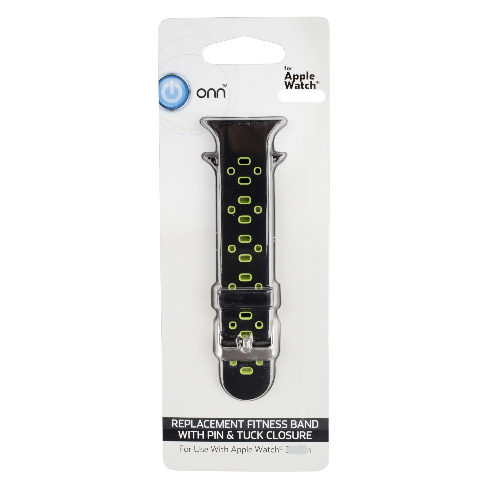 Onn Apple Watch 42mm Replacement Fitness Band (Black & Green) BRAND NEW UNOPENED