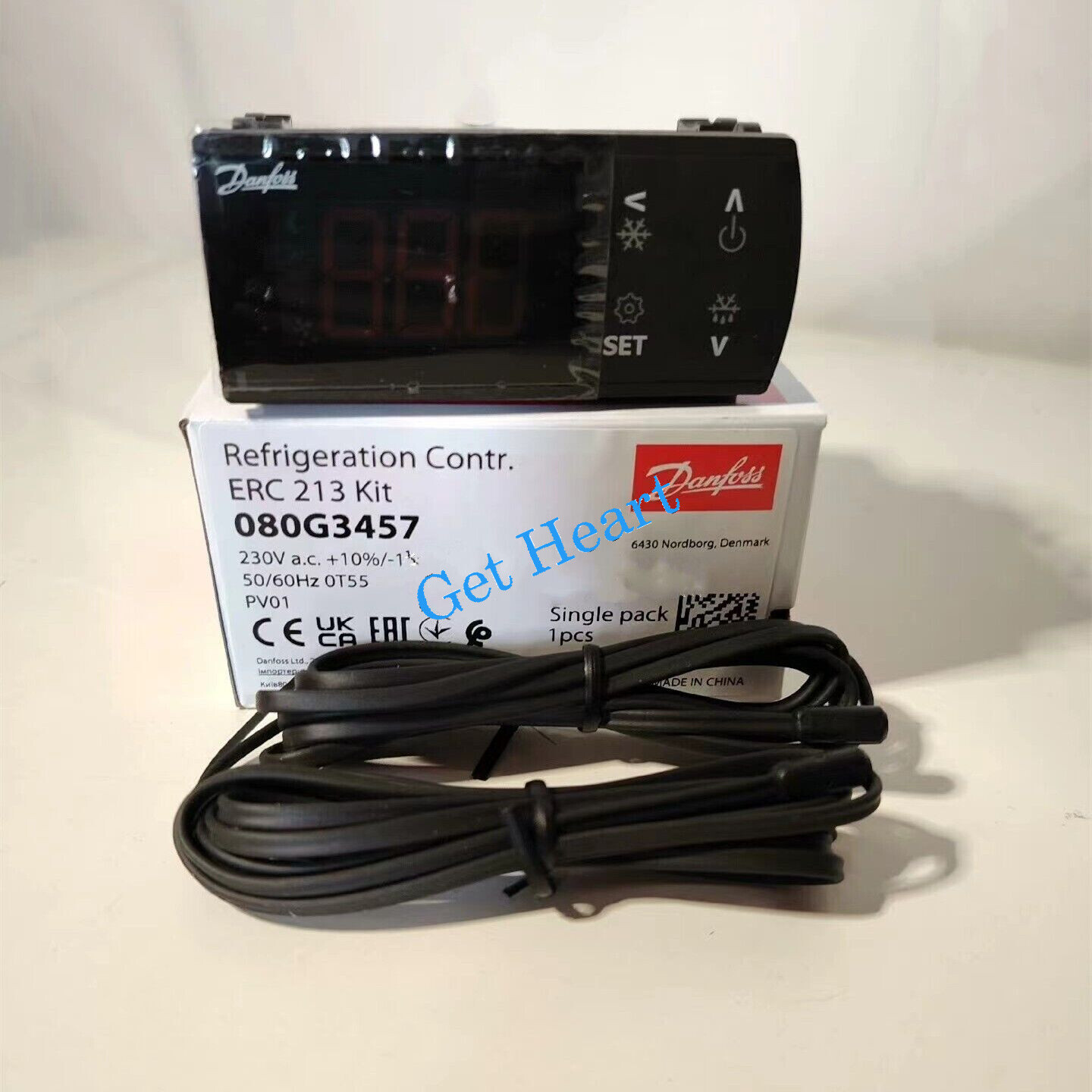 1PC Danfoss ERC213 080G3457 thermostat 50-60Hz  FedEx or DHL or UPS