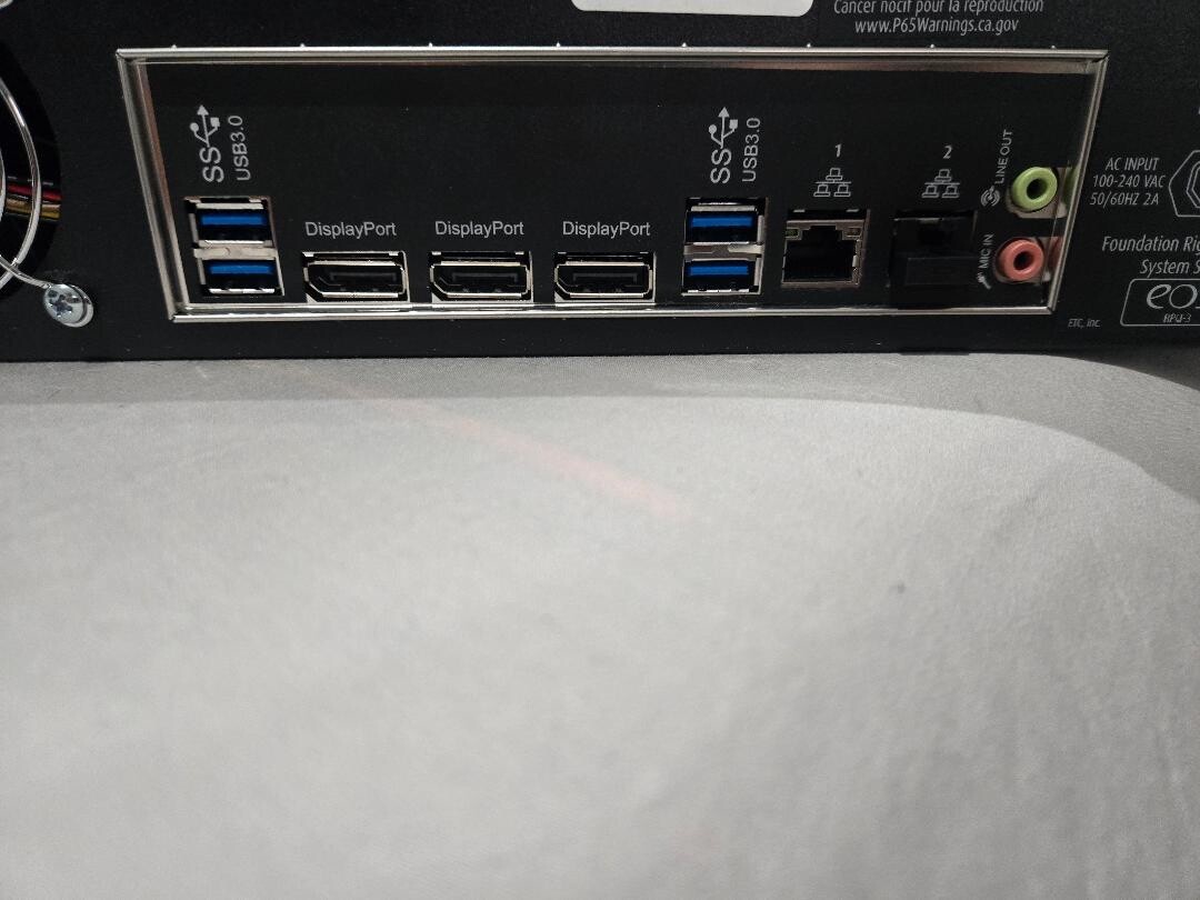 ETC FOUNDATIONS RIGGING SERVER ION STAGE CONTROL CONTROLLERS FREE WORLDWIDE SHIP