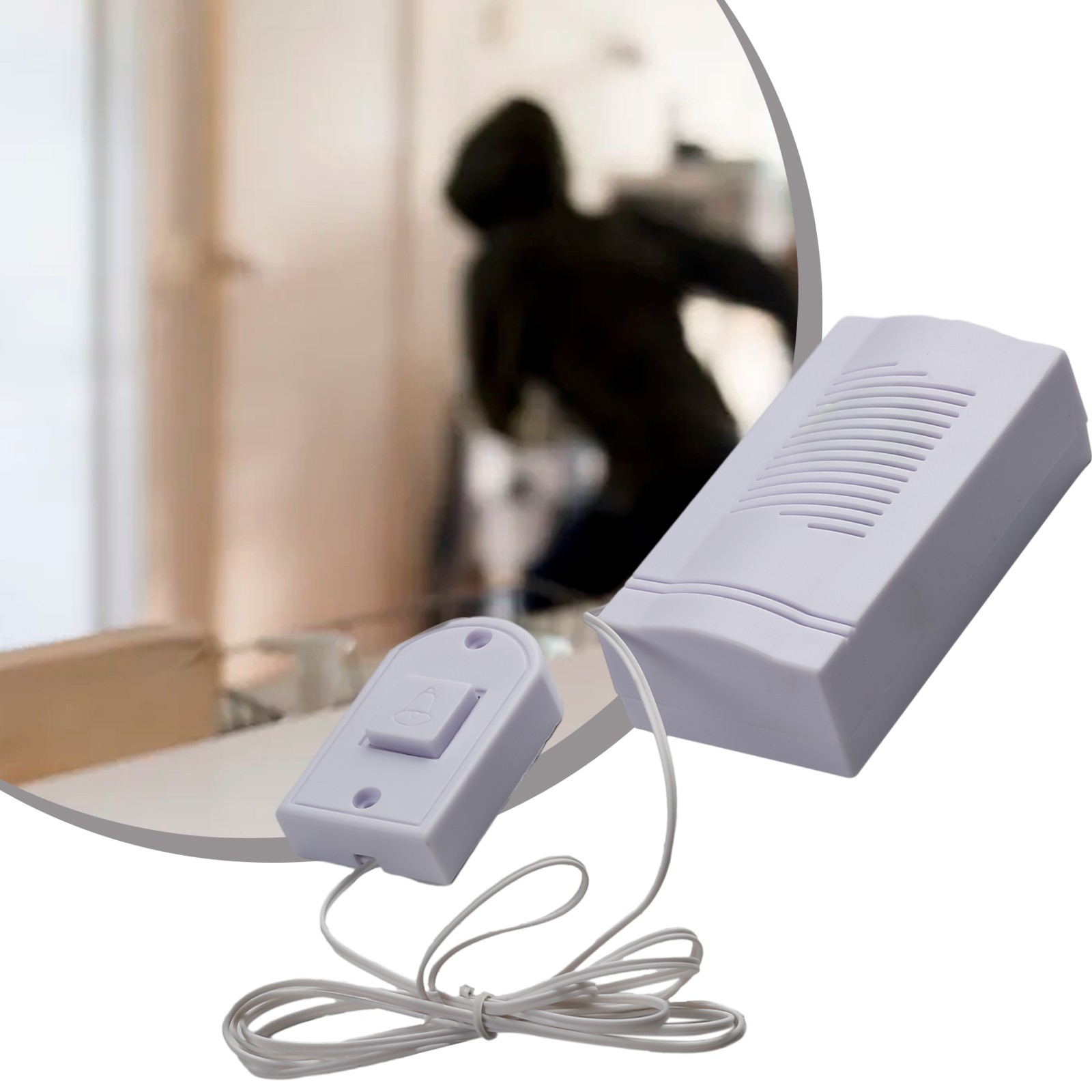 Wired Guest Welcome Door Bell Security Smart Wired Doorbell PUSH BUTTON Kits Set