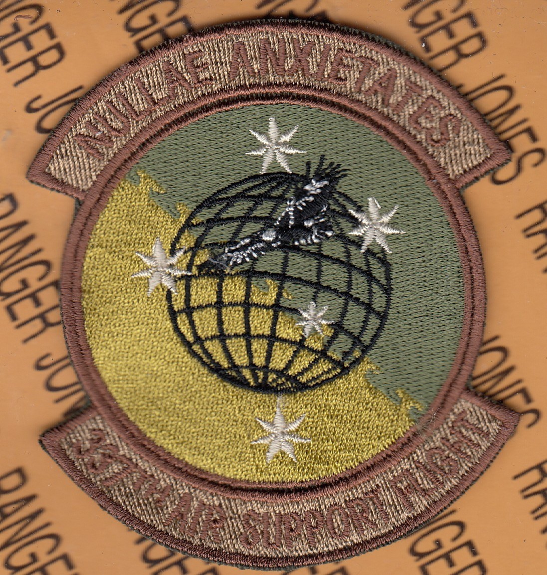 USAF Air Force 337th Air Support Flight ASF ~3.75" OCP NO HOOK patch c/e