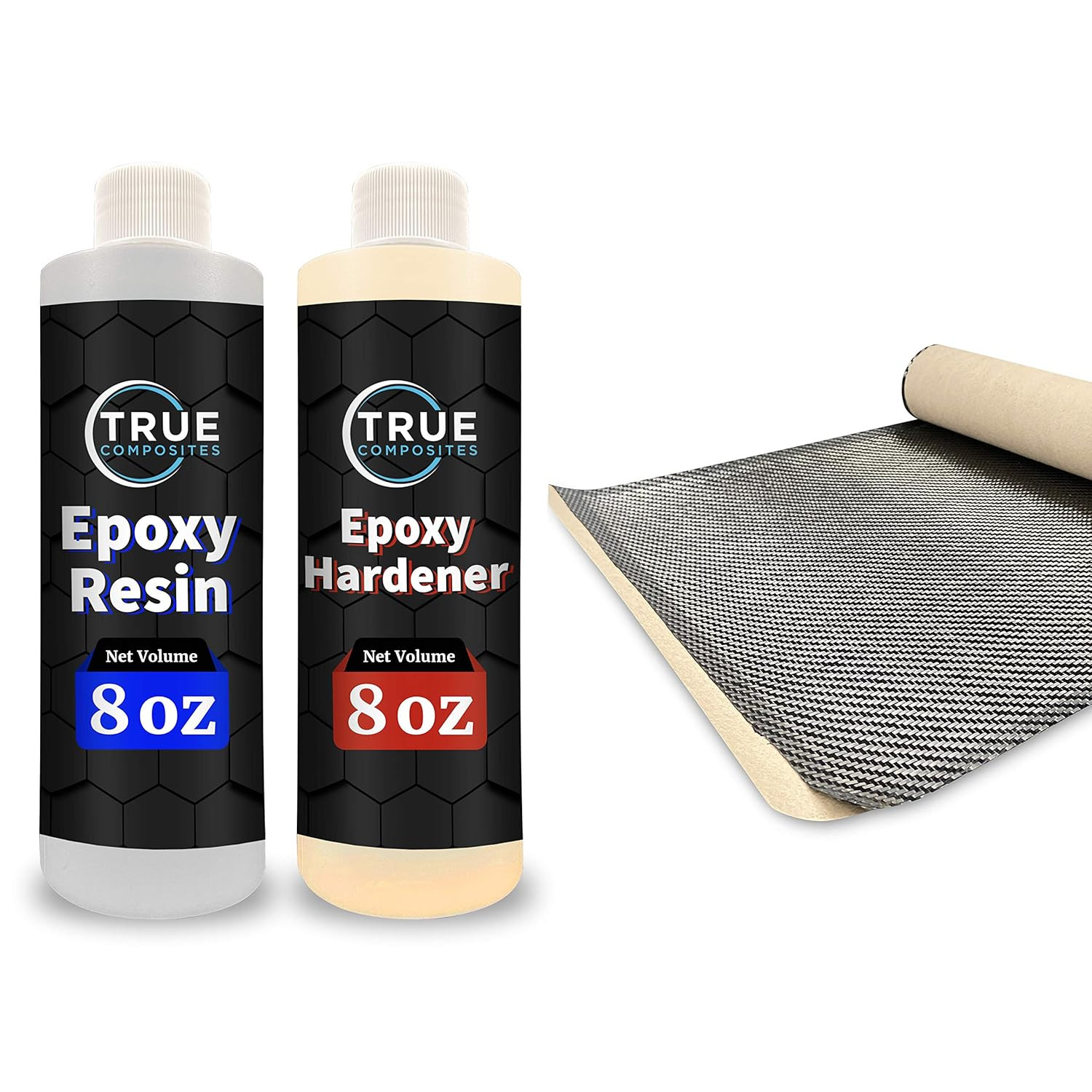 Carbon Fiber Sheet & Epoxy Resin Kit (36" X 14" + 16Oz of Epoxy) 2X2 Twill, 3K,
