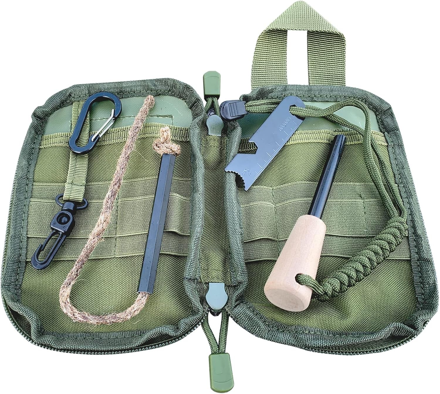 Fire Starter Survival Kit, Larger Ferro Rod with Striker Lanyard 3in Long Flint