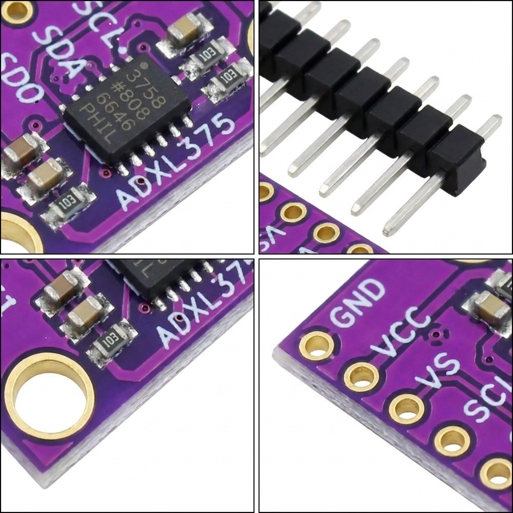 ADXL375 Accelerometer Module for Motion Detection in Embedded Projects