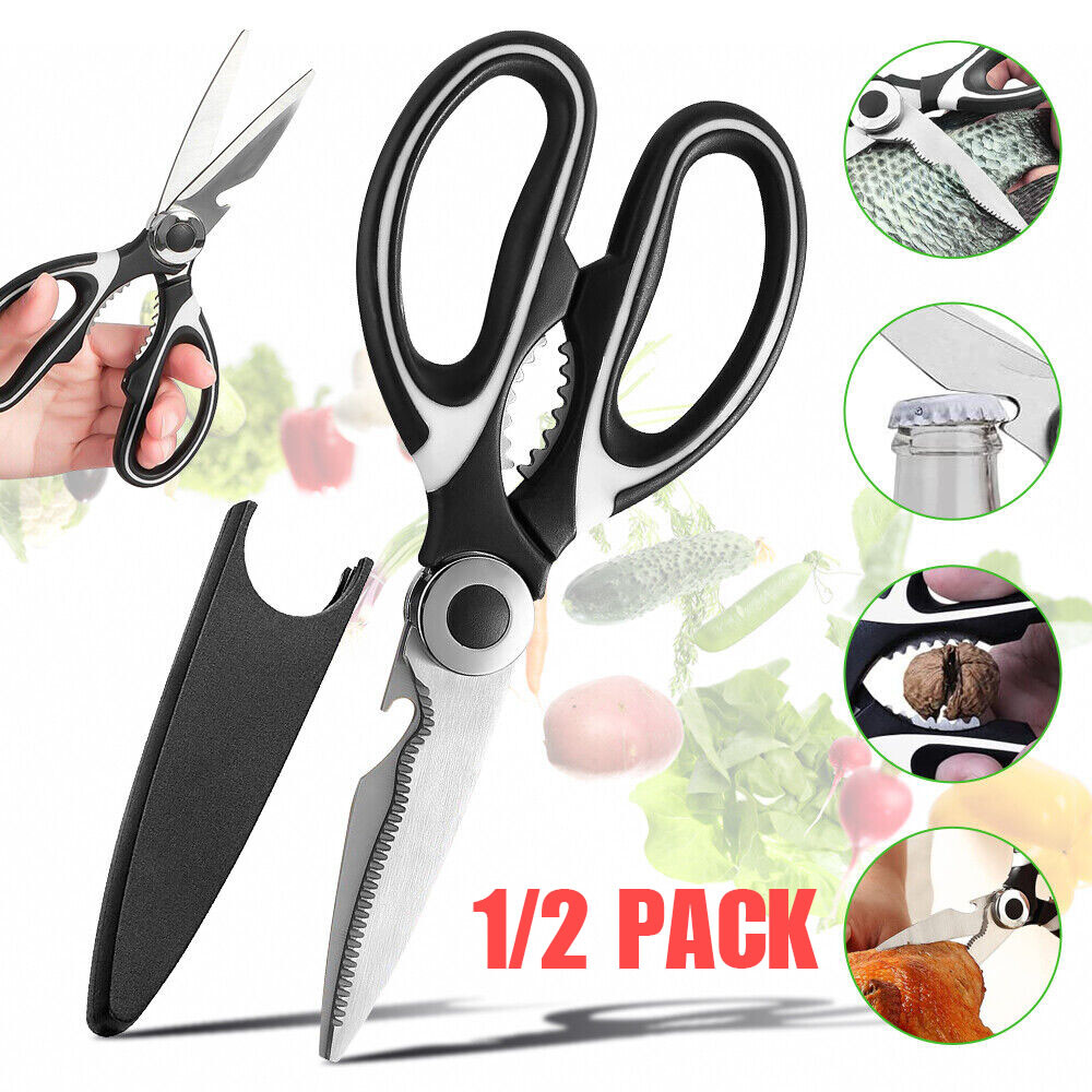 Stainless Steel Kitchen Shears Heavy Duty Scissors for Meat Fish Chicken Bones
