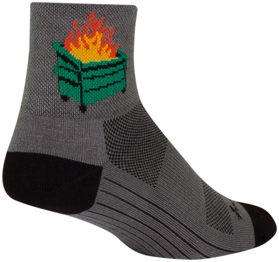 SockGuy 2020 Classic Socks - 3 inch, Gray/Black, Small/Medium