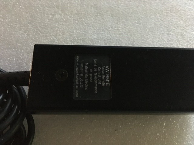 Genuine Panasonic VW-RM1E Pause/Remote Control Unit