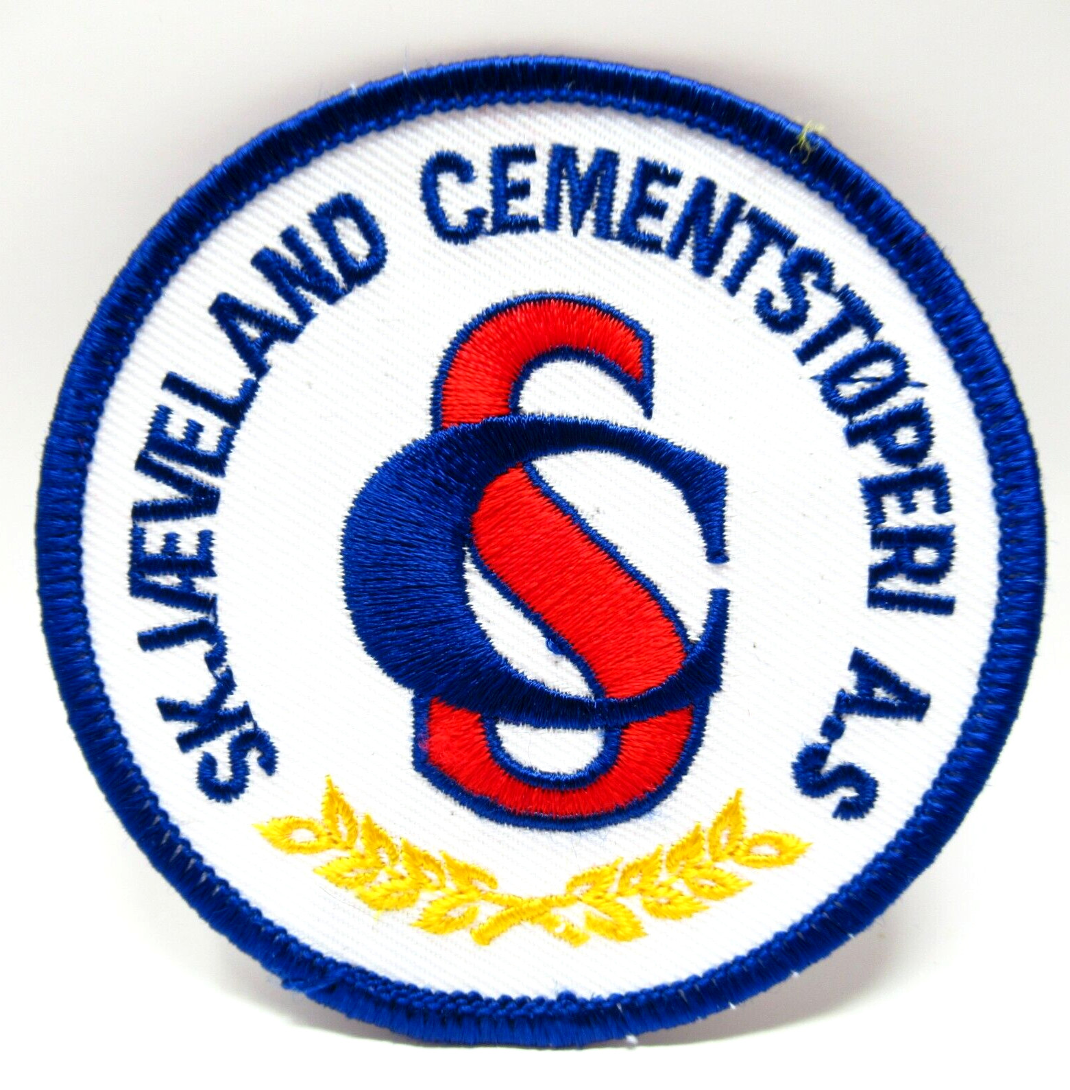Skjaeveland Cementstoperi AS Patch Vintage CS Logo Embroidered Sew On