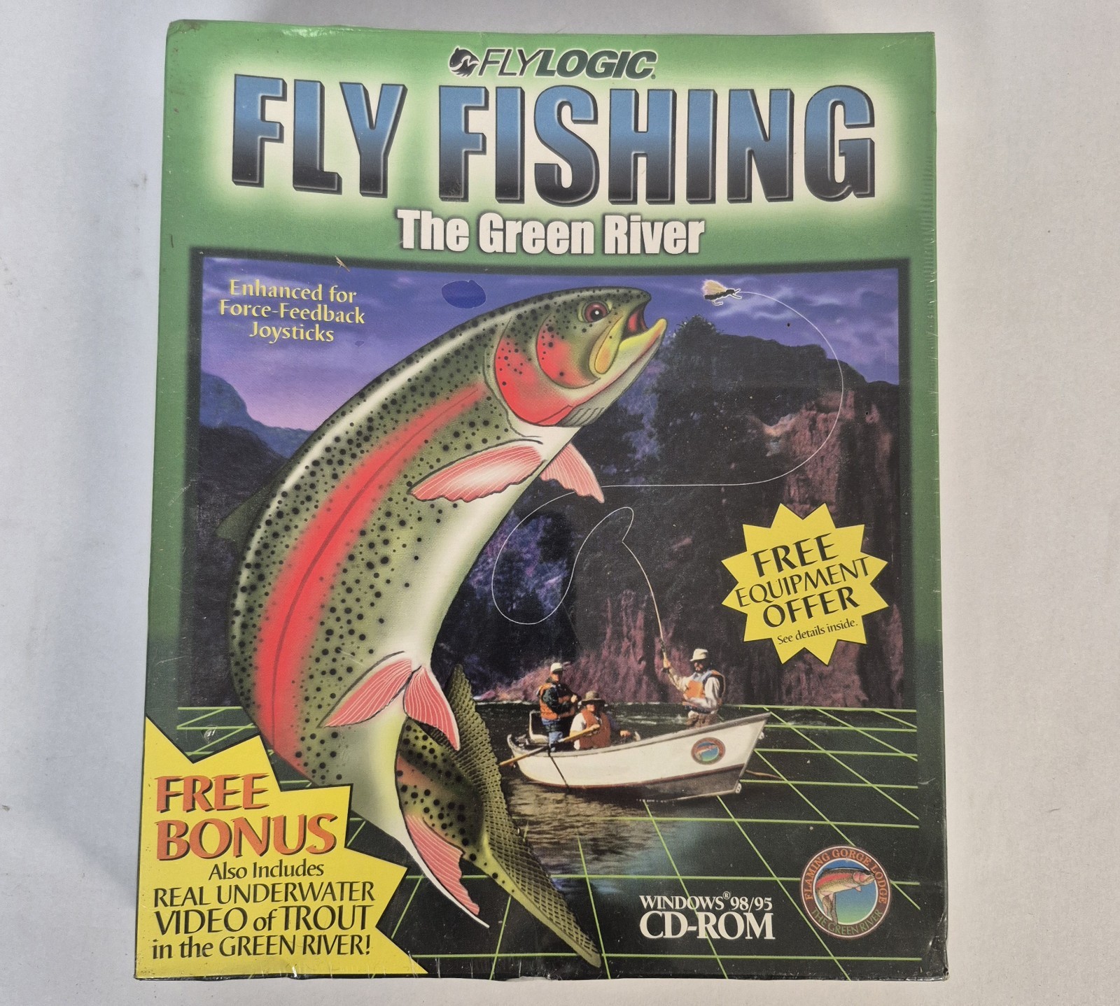 PC CD-ROM game Fly Fishing: The Green River by FlyLogic Win 98/95 NIB