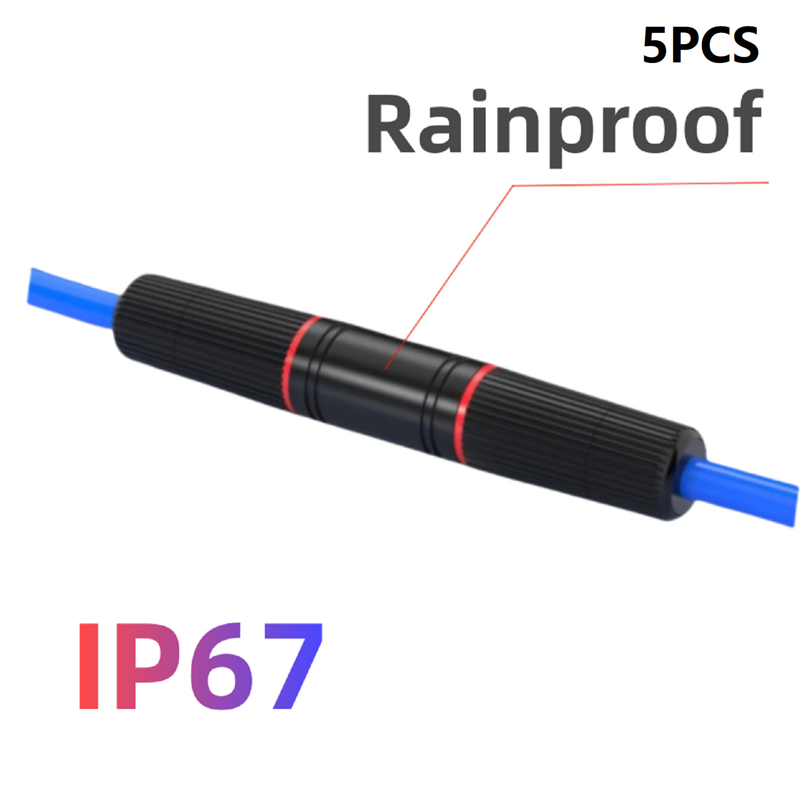 Double Head RJ45 Waterproof Ethernet Network Cable Connector Coupler Adapter E