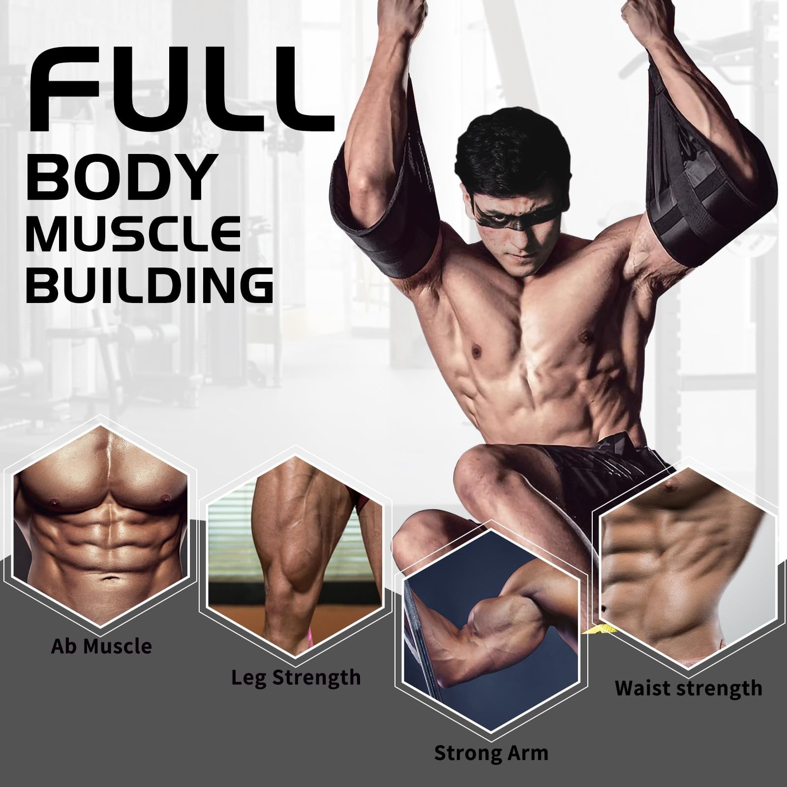 Hanging Ab Straps for Pull Up Bar: Gym Ab Sling Straps for Arm Pull up Workou...