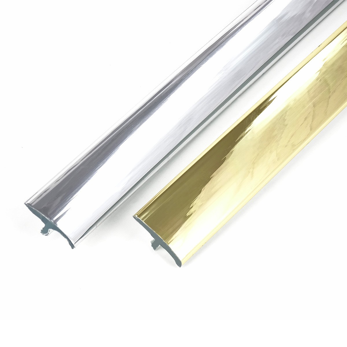 Chrome Gold T Arcade Molding 19mm 20mm 3/4" Corner Profile 1 Meter Gold Edge