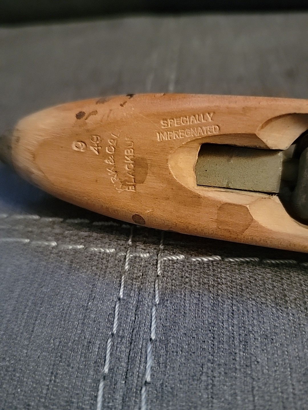 Wooden Boat Shuttle Weaving Loom Tool Vintage.