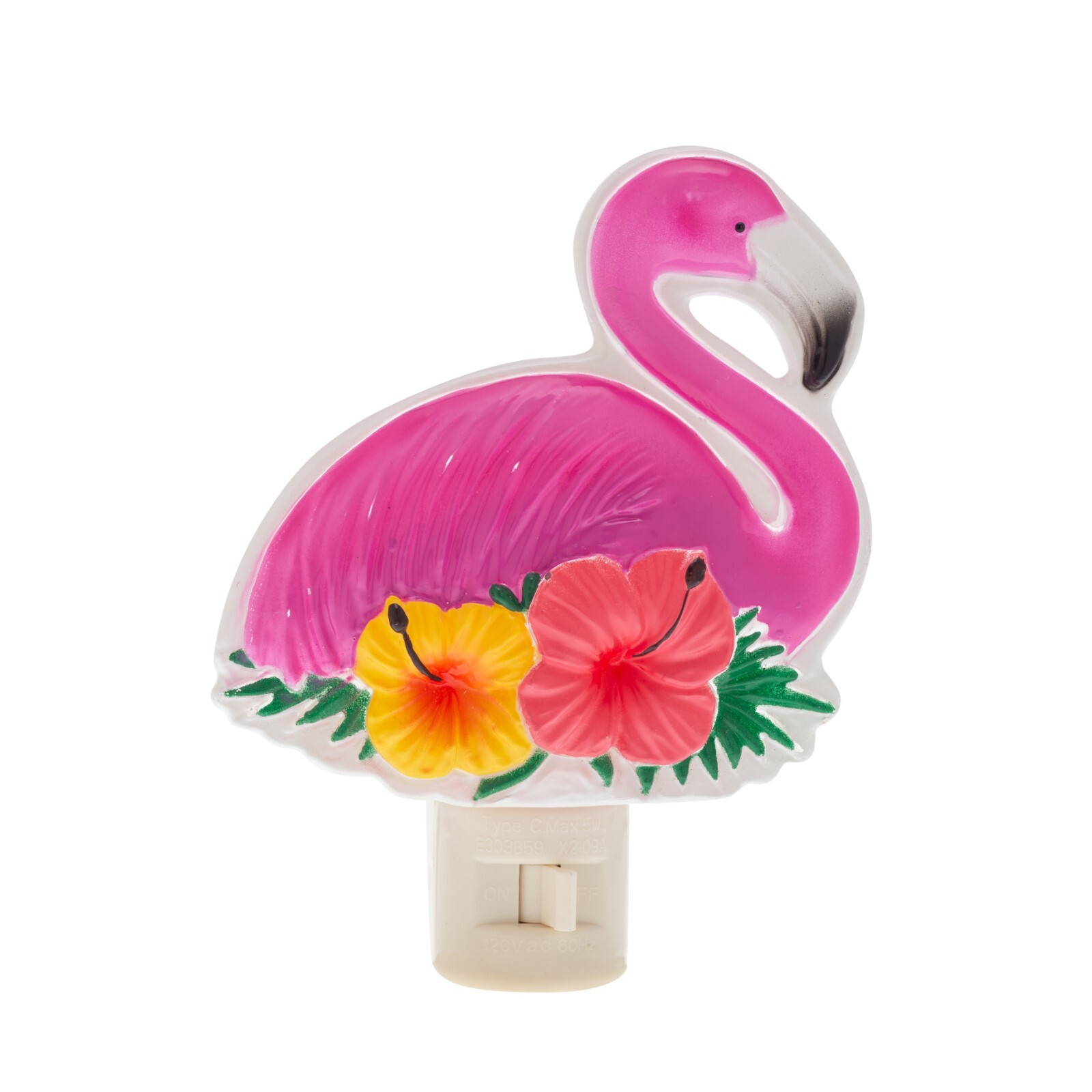 Tropical Flamingo Night Light with Rotating Socket - Beach House Decor