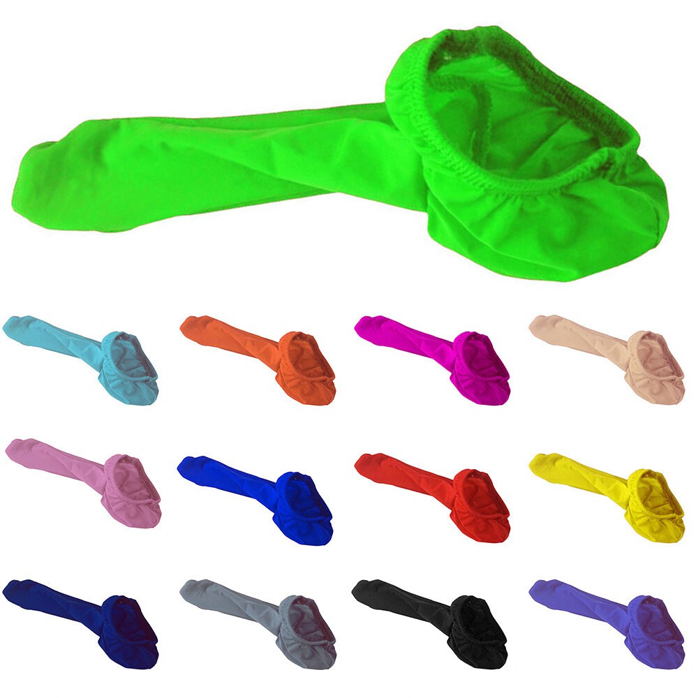 Mens Stretchy Penis Sleeve Sheath Cover Pouch Thong Underwear Lingerie Briefs