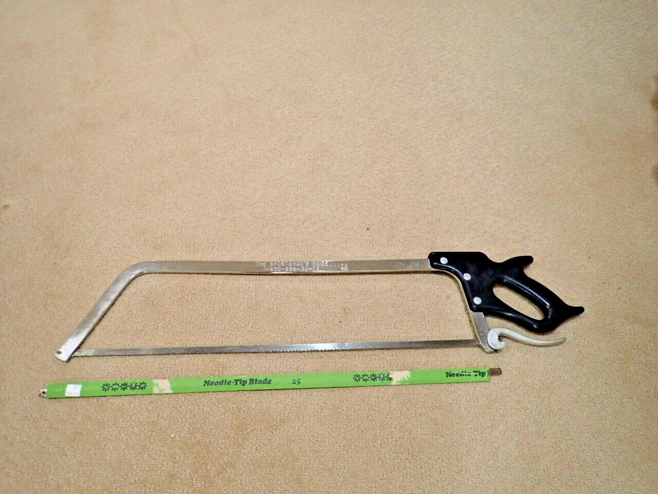 Vintage Rare The Sportsman Guide 25"/No.7395 With Extra 25" Blade Hack Saw