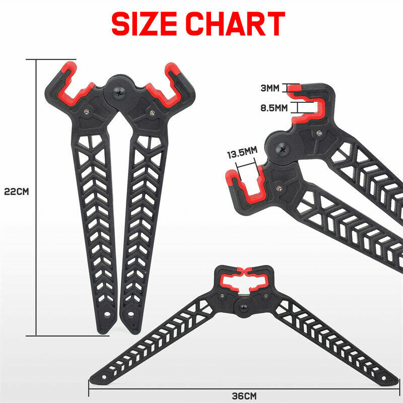 1X Kick Stand Archery Compound Bow Holder Target Hunting Range Protection 22cm