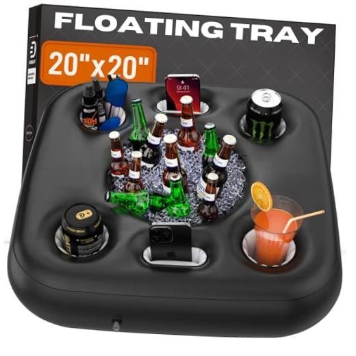 Floating Cooler for Pool, Lake, River & Kayak - Holds Up to 24 Cans with Small
