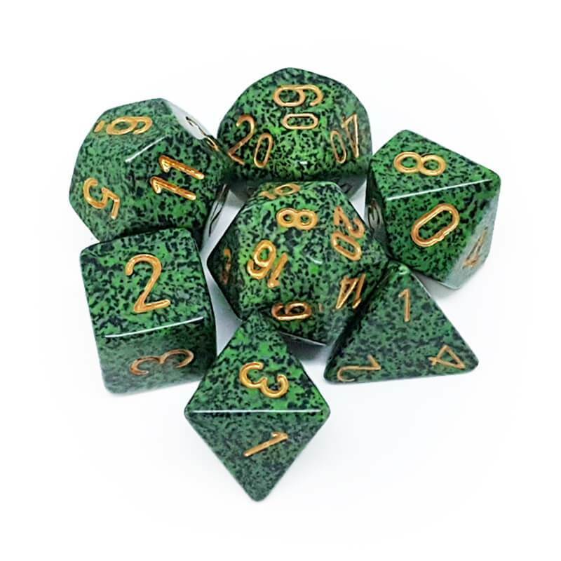 CHX25335 Chessex Speckled: Poly Set Golden Recon (7)