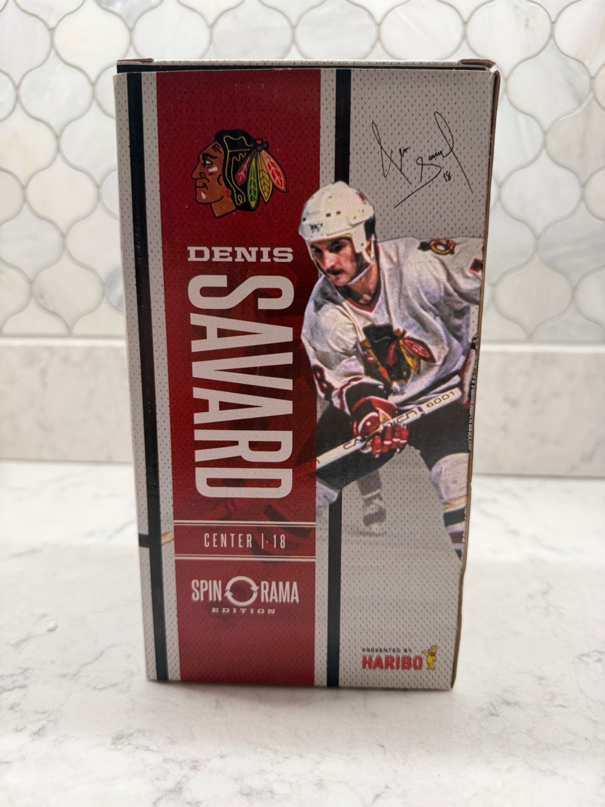 Denis Savard Spin O Rama Bobblehead - In Original Packaging