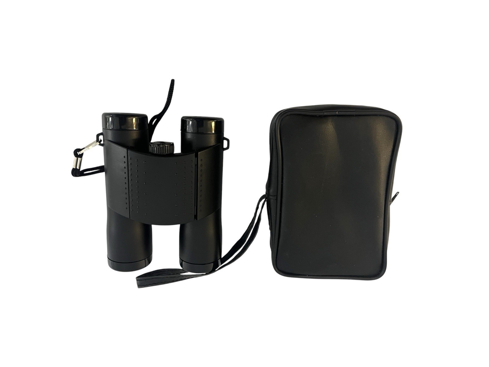 Vintage Source #2032504 Black Binoculars With Case Made In UK
