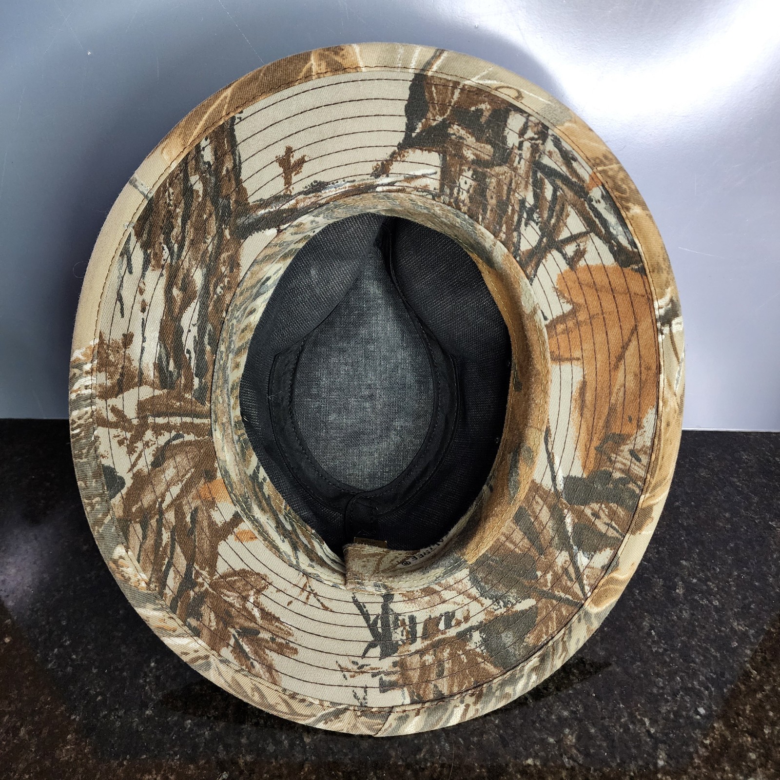 Vintage Realtree Advantage Camo Fedora Hat Safari Outback Hunting Mens Large USA