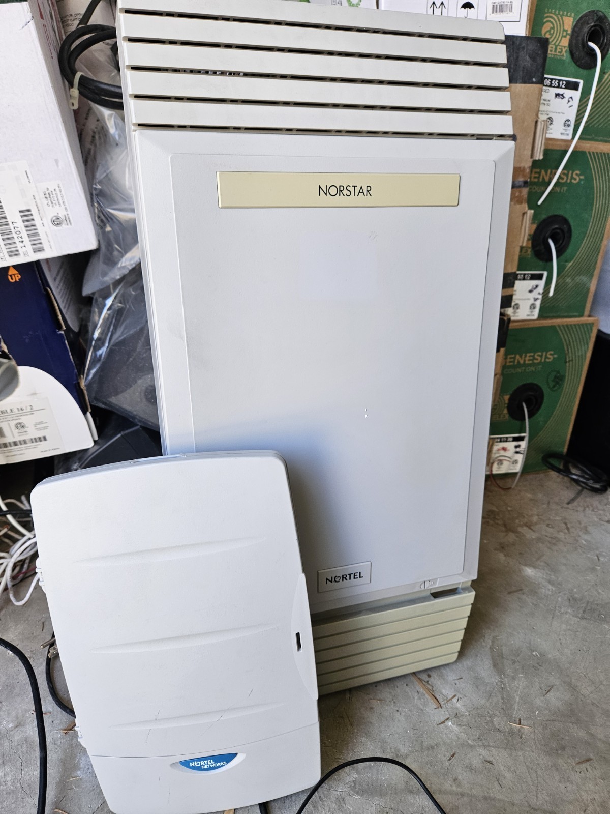 Nortel Norstar KSU Modular ICS (MICS) Cabinet 0X32 NT7B53FA-93 w/PSU and Modules