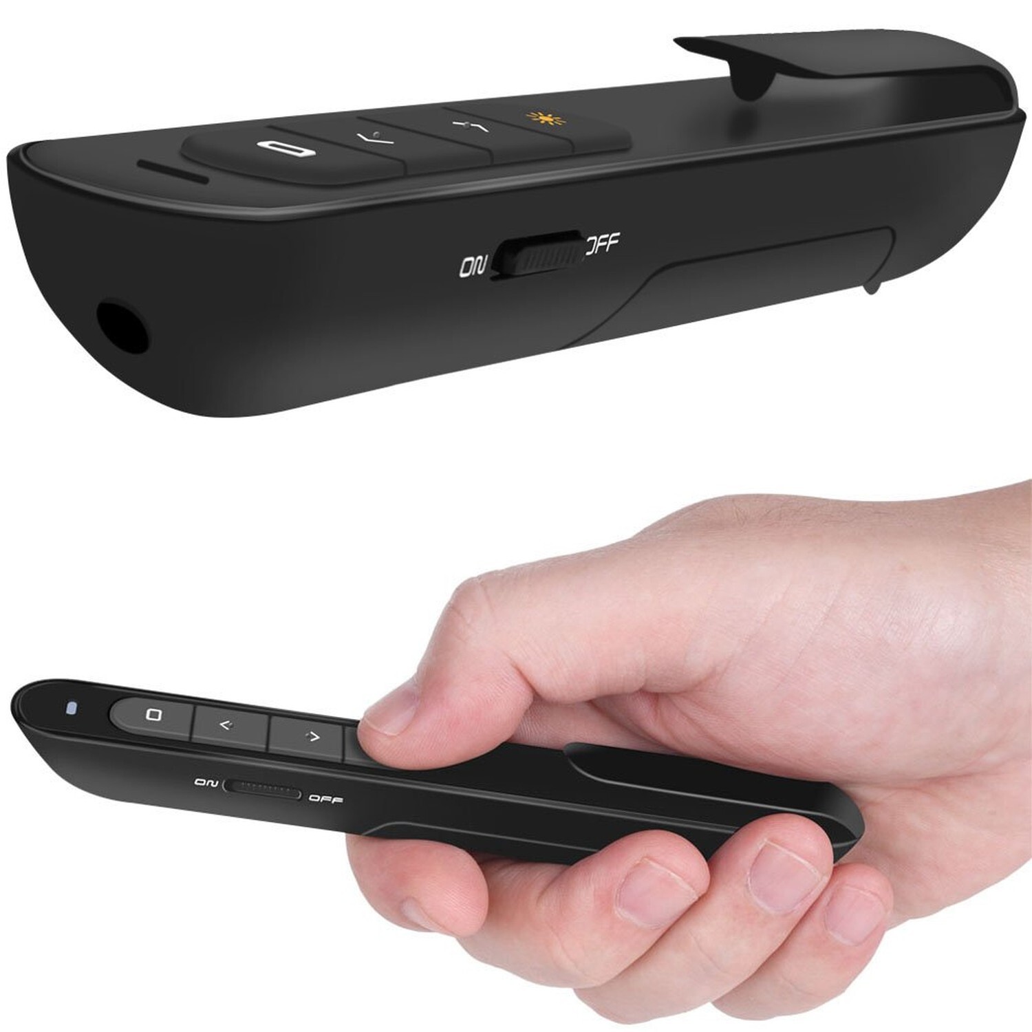Wireless Presenter, Hyperlink Volume Control Presentation Clicker RF 2.4GHz U...