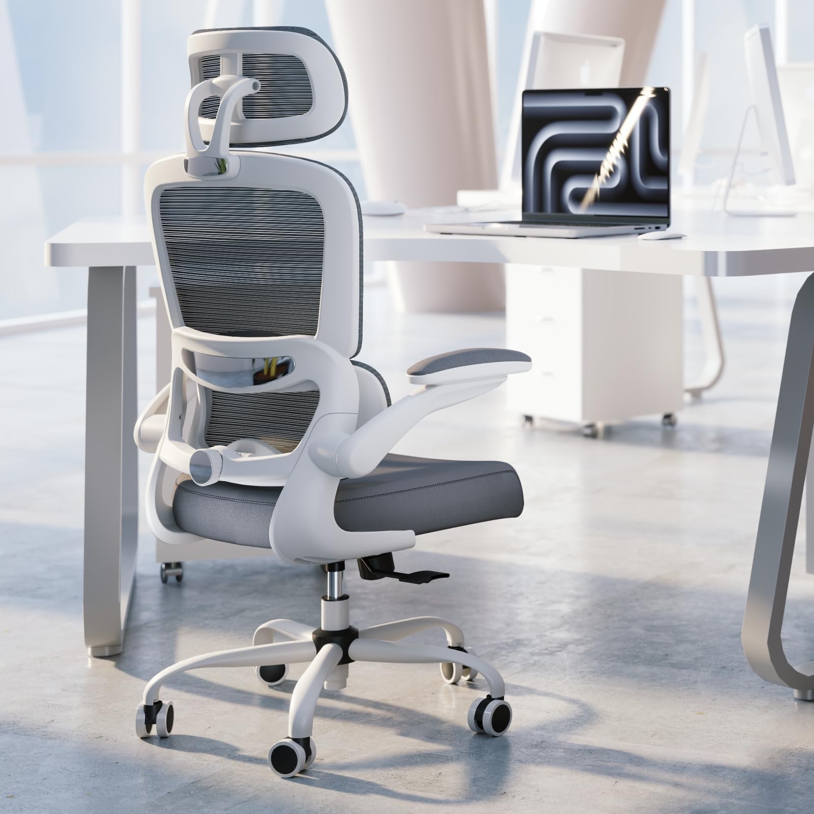 Office Chair Ergonomic Desk Chair, 330 LBS Home Mesh Office Desk Chairs with ...