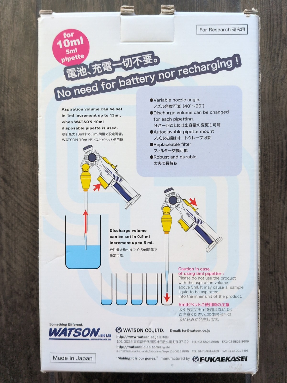Watson Peggy Repetitive Pipette