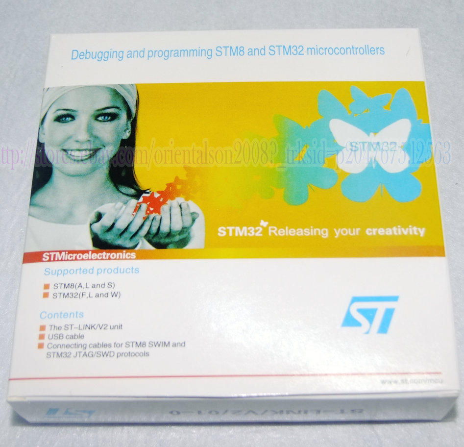 NEW STLINK ST-LINK V2 STM8 STM32 debugging emulator download cable